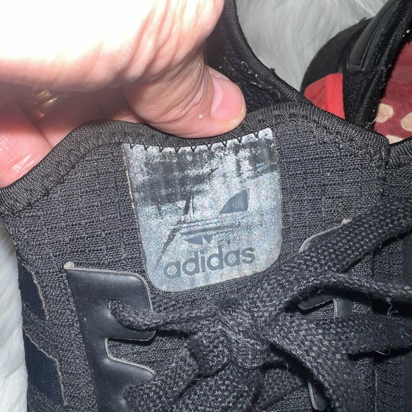 Adidas NMD R1 Core Men’s Black/Solar Red Sneaker Sz 11 - Picture 10 of 12